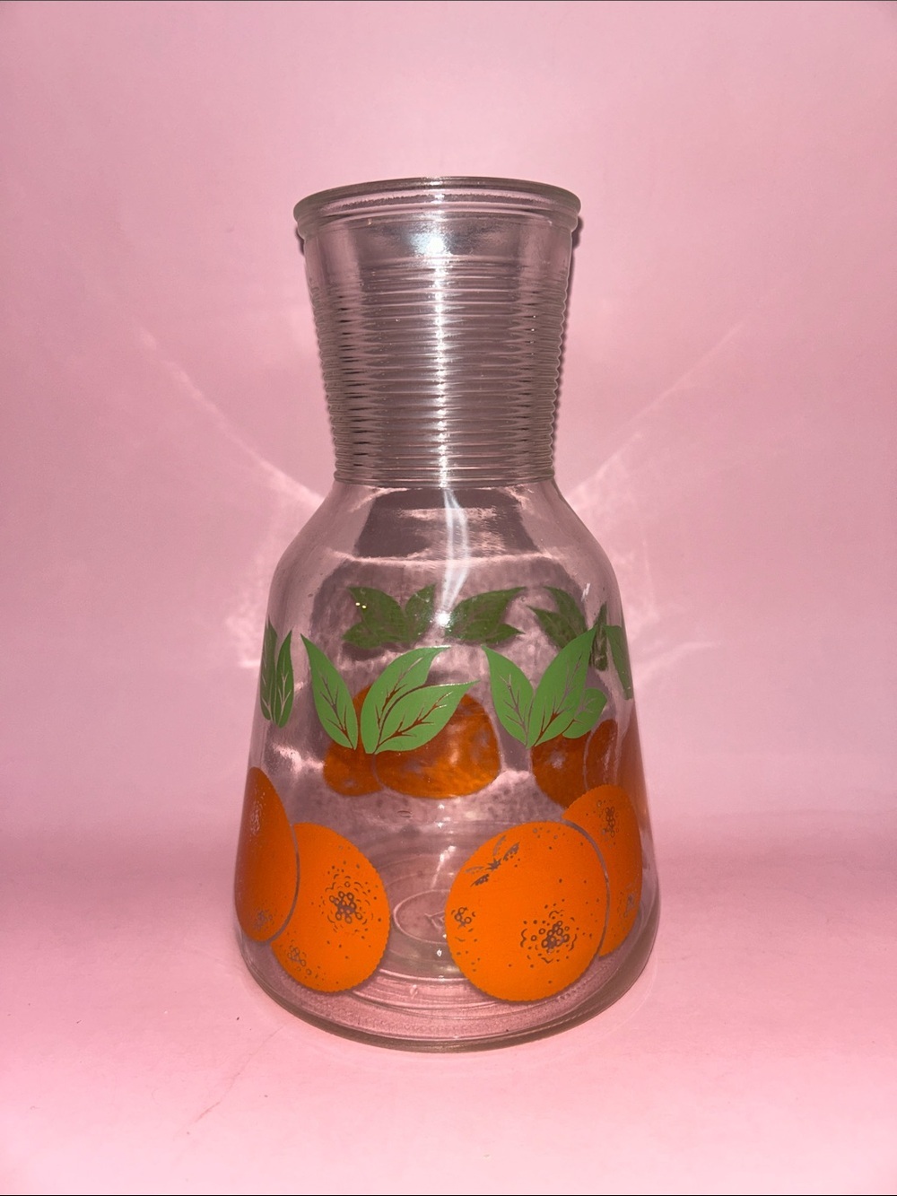 Vintage Anchor Hocking Orange Juice Pitcher Carafe